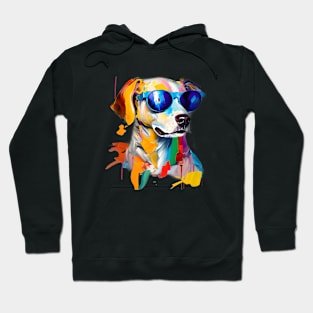 Cool dog painting Hoodie